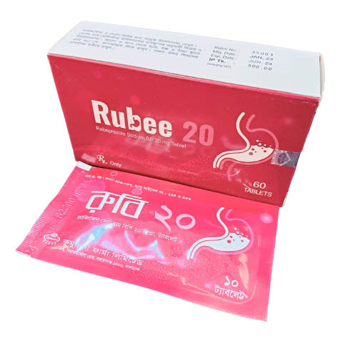 Pack Image: Rubee 20 mg Tablet (6 x 10)
