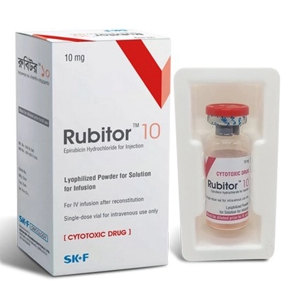 Pack Image: Rubitor 2 mg Injection (10 mg vial)