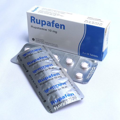 Pack Image: Rupafen 10 mg Tablet (3 x 10)