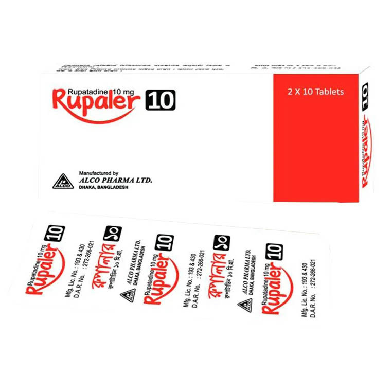 Pack Image: Rupaler 10 mg Tablet (2 x 10)