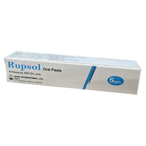 Pack Image: Rupsol 5% Oral Paste (5 gm tube)