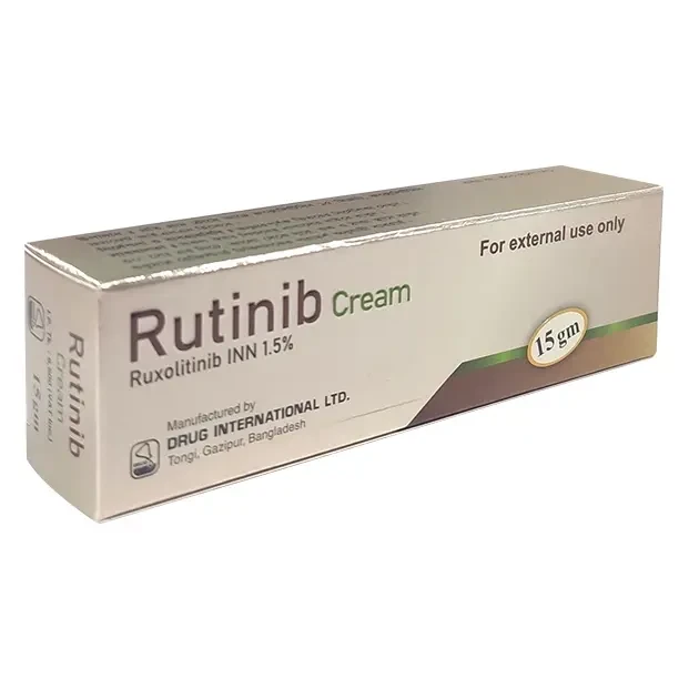 Pack Image: Rutinib 1.5% Cream (15 gm tube)
