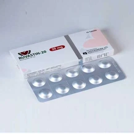 Pack Image: Ruvastin 20 mg Tablet (2 x 10)