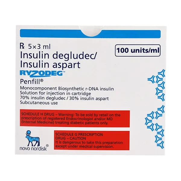 Pack Image: Ryzodeg 100 IU Injection (3 ml PenFill)