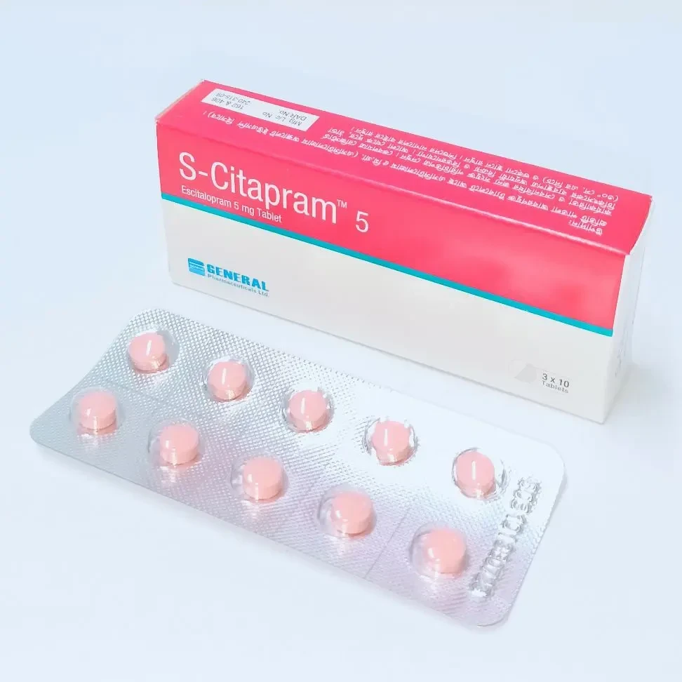 Pack Image: S-Citapram 5 mg Tablet (3 x 10)