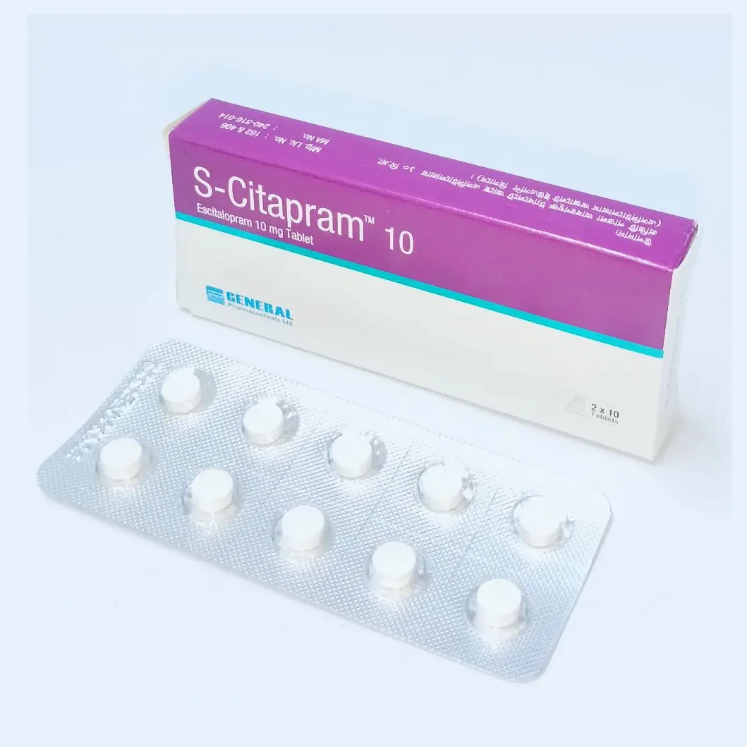 Pack Image: S-Citapram 10 mg Tablet (2 x 10)