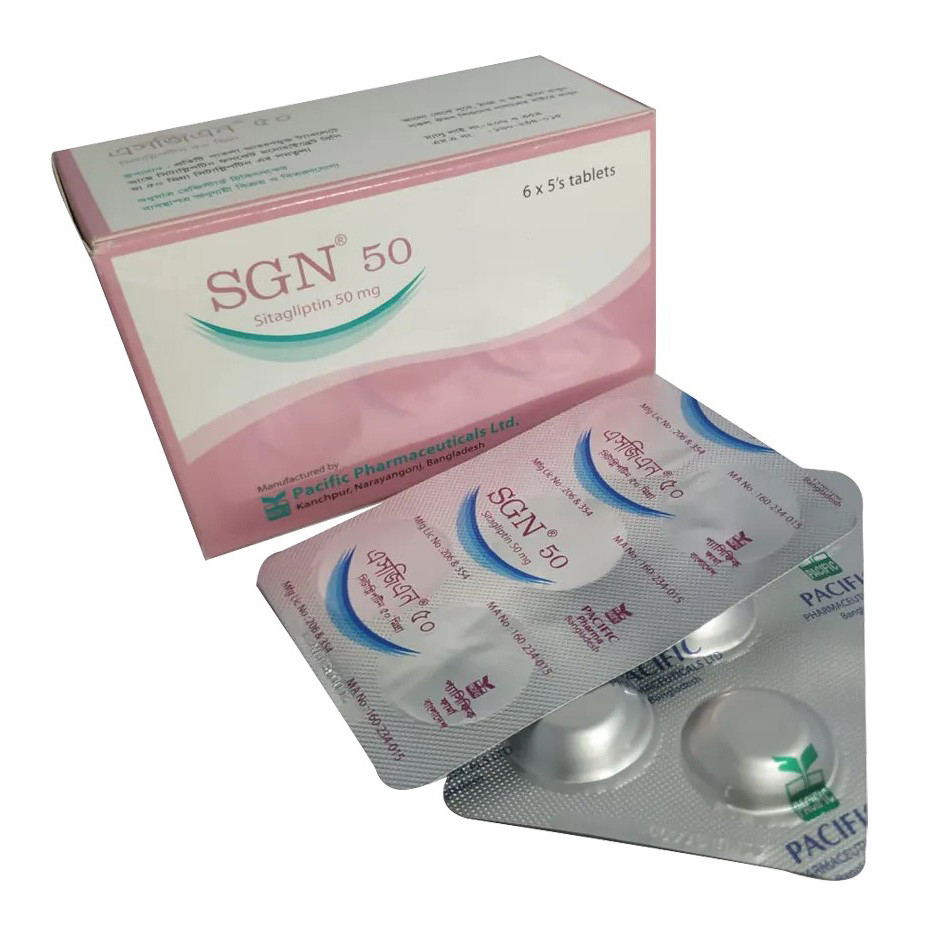 Pack Image: SGN 50 mg Tablet (3 x 10)