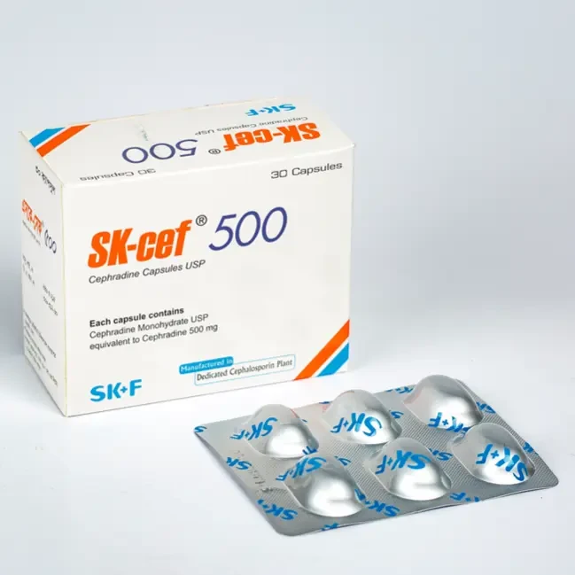 Pack Image: SK-cef 500 mg Capsule (5 x 6)