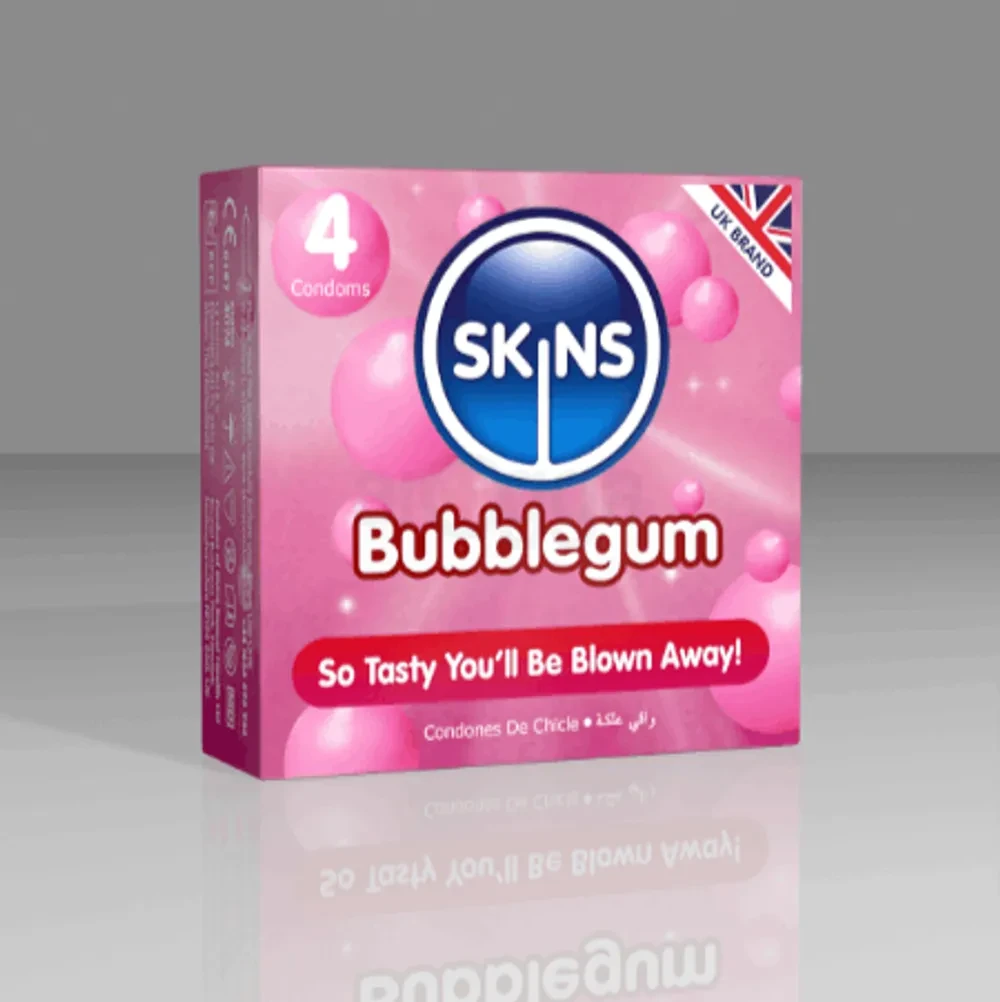 Pack Image: SKINS Bubblegum  Condom (Per pack)