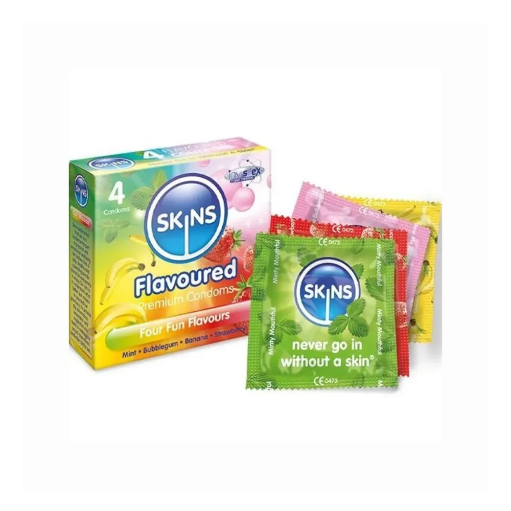 Pack Image: SKINS Flavoured Assorted  Condom (Per pack)