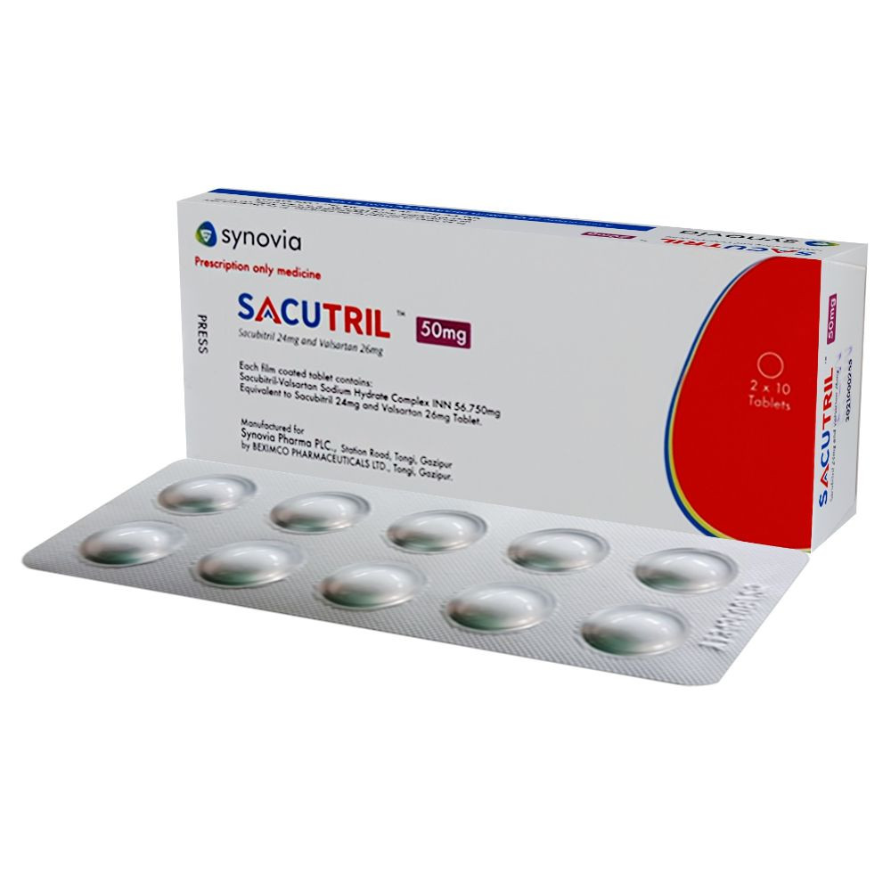 Pack Image: Sacutril 24 mg Tablet (2 x 10)