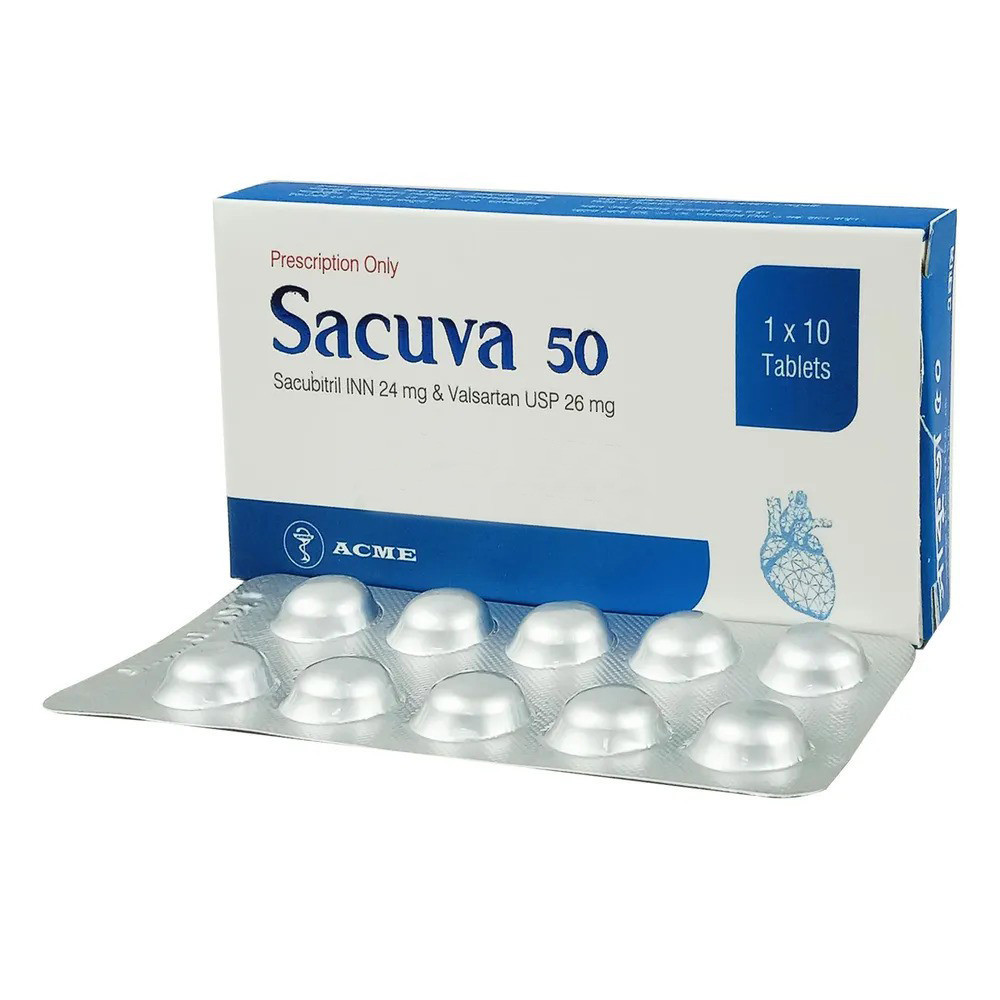 Pack Image: Sacuva 24 mg Tablet (1 x 10)