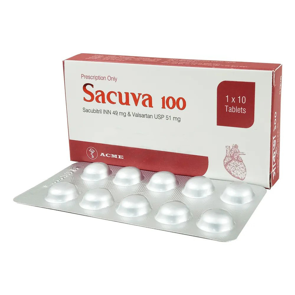Pack Image: Sacuva 49 mg Tablet (1 x 10)