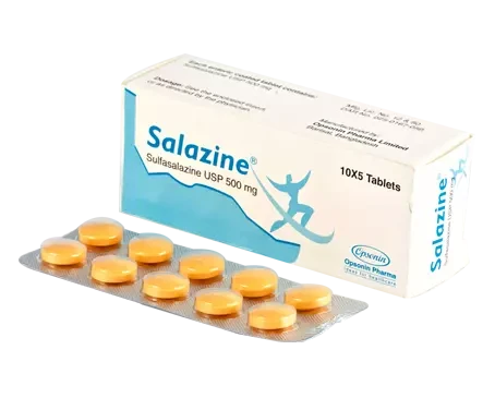 Pack Image: Salazine 500 mg Tablet (5 x 10)