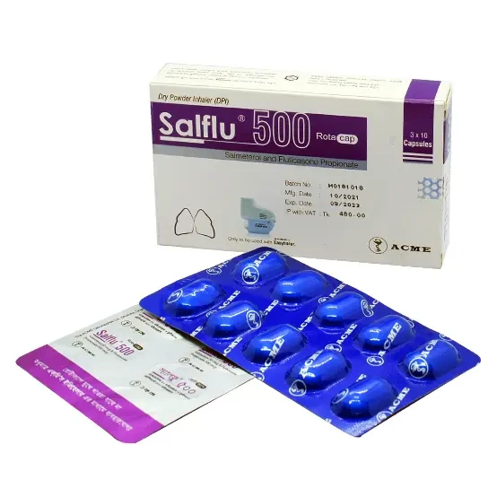 Pack Image: Salflu 50 mcg Inhalation Capsule (3 x 10)