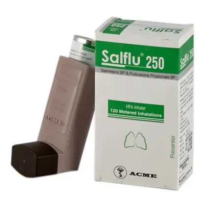 Pack Image: Salflu (25 mcg Inhaler (120 metered doses)