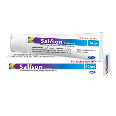 Pack Image: Salison 0.05% 3% Ointment (10 gm tube)