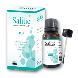 Pack Image: Salitic 16.7% 16.7% Topical Solution (15 ml bottle)