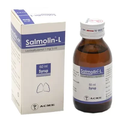 Pack Image: Salmolin-L 1 mg Syrup (100 ml bottle)