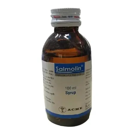 Pack Image: Salmolin 2 mg Syrup (100 ml bottle)