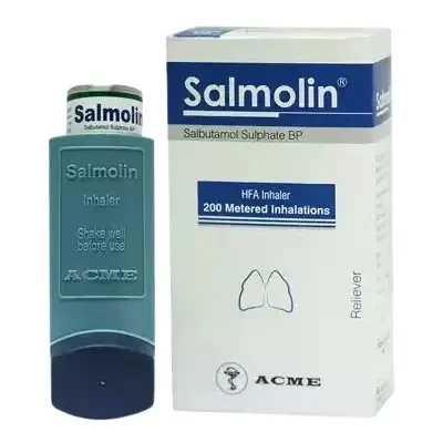 Pack Image: Salmolin 100 mcg Inhaler (200 metered doses)
