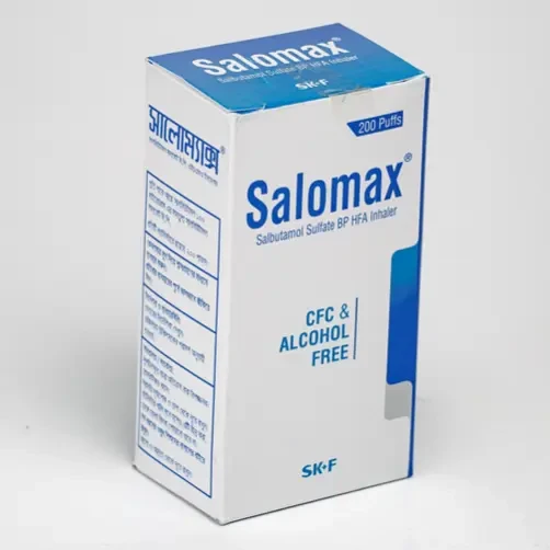Pack Image: Salomax 100 mcg Inhaler (200 metered doses)