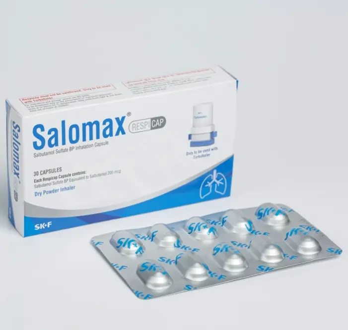 Pack Image: Salomax 200 mcg Inhalation Capsule (3 x 10)