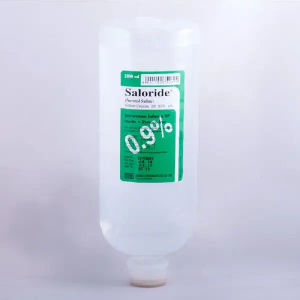 Pack Image: Saloride 0.9% Injection (100 ml bottle)