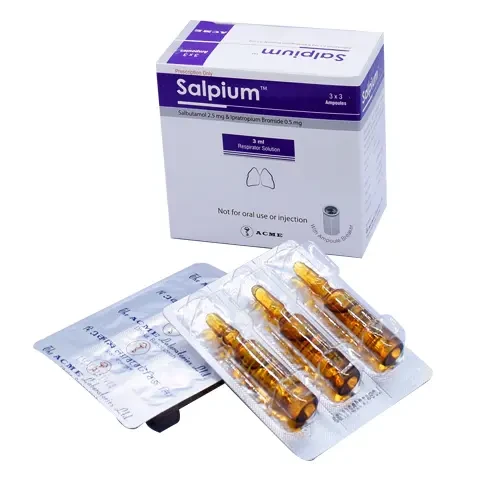 Pack Image: Salpium (2.5 mg Respirator Solution (3 ml ampoule)