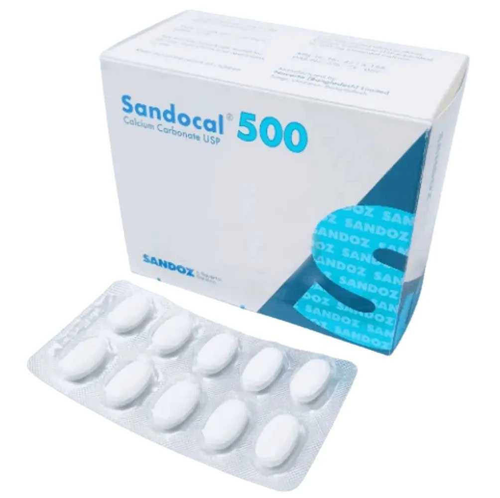 Pack Image: Sandocal 500 mg Tablet (10 x 10)