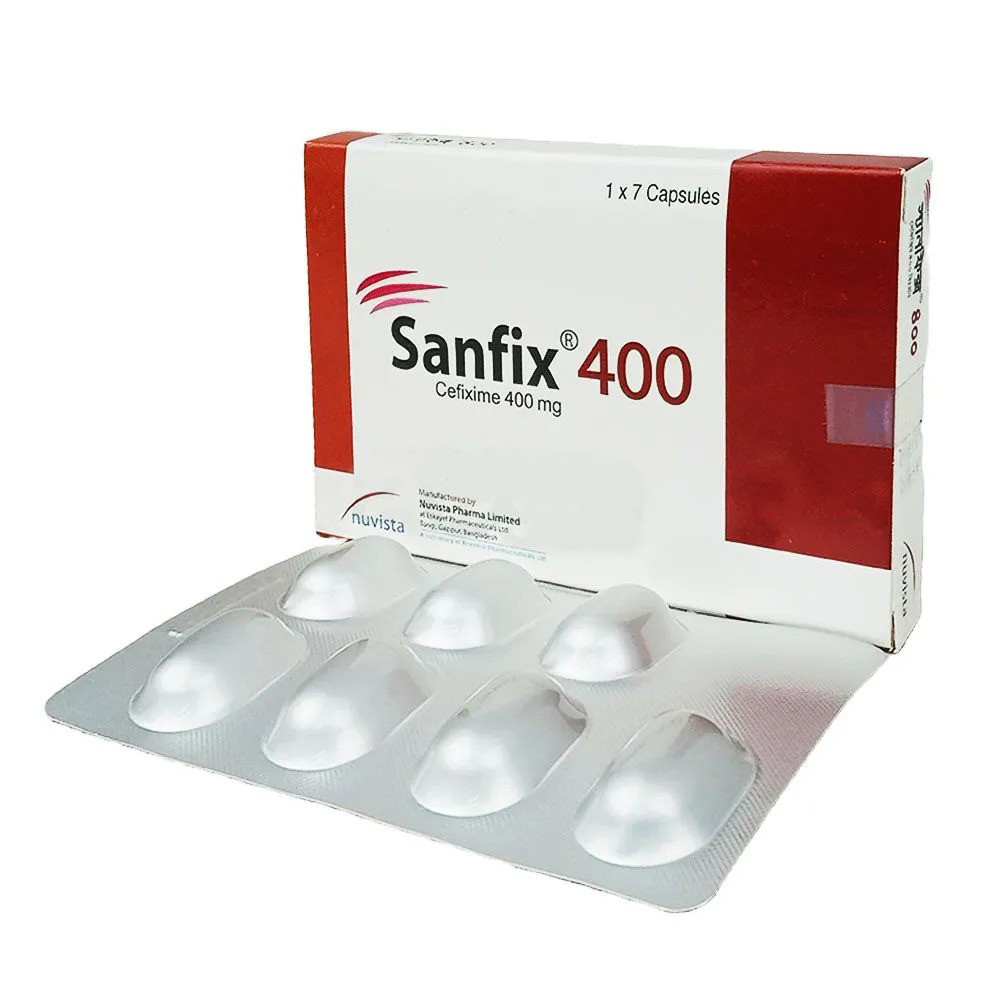 Pack Image: Sanfix 400 mg Capsule (1 x 7)
