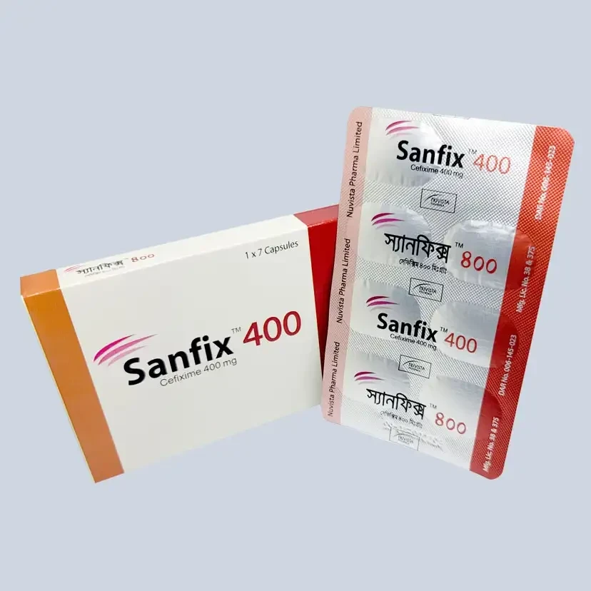 Pack Image: Sanfix 400 mg Capsule (1 x 7)