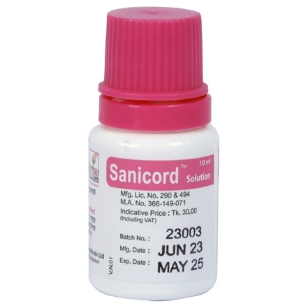 Pack Image: Sanicord 7.1% Topical Solution (10 ml bottle)
