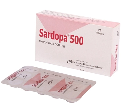 Pack Image: Sardopa 500 mg Tablet (2 x 14)