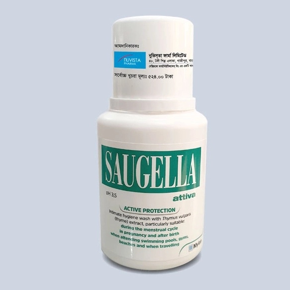 Pack Image: Saugella Attiva  Topical Solution (100 ml bottle)