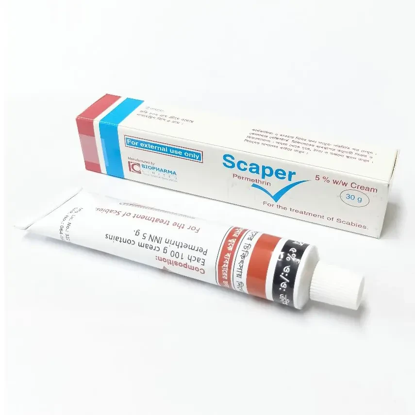 Pack Image: Scaper 5% w Cream (15 gm tube)