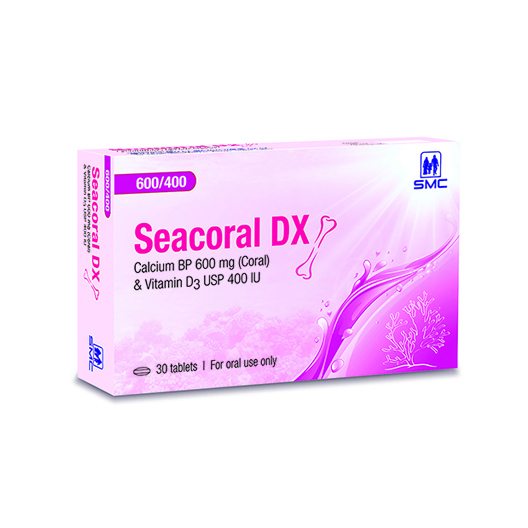 Pack Image: Seacoral DX 600 mg Tablet (3 x 10)