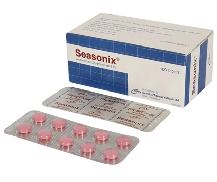 Pack Image: Seasonix 5 mg Tablet (10 x 10)