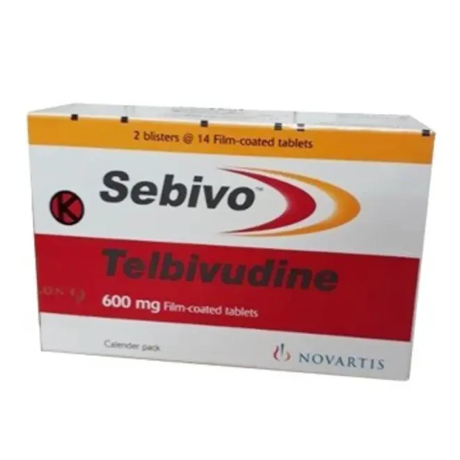 Pack Image: Sebivo 600 mg Tablet (2 x 14)