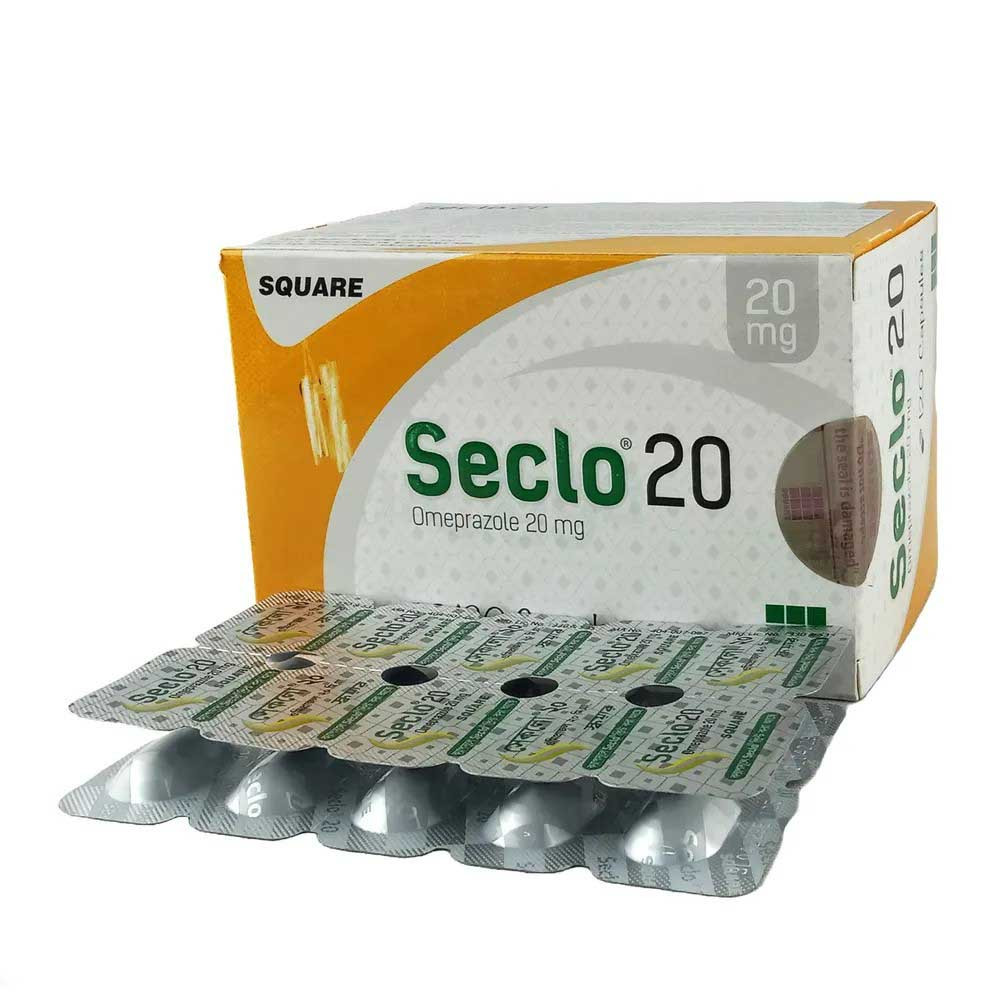 Pack Image: Seclo 20 mg Capsule (12 x 10)