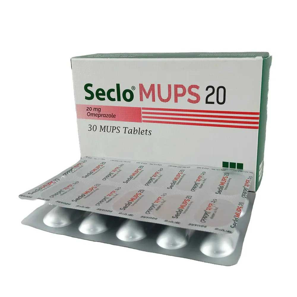 Pack Image: Seclo MUPS 20 mg Tablet (3 x 10)