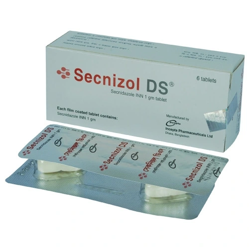 Pack Image: Secnizol DS 1000 mg Tablet (3 x 2)