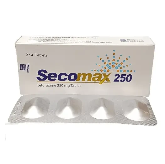 Pack Image: Secomax 250 mg Tablet (3 x 4)