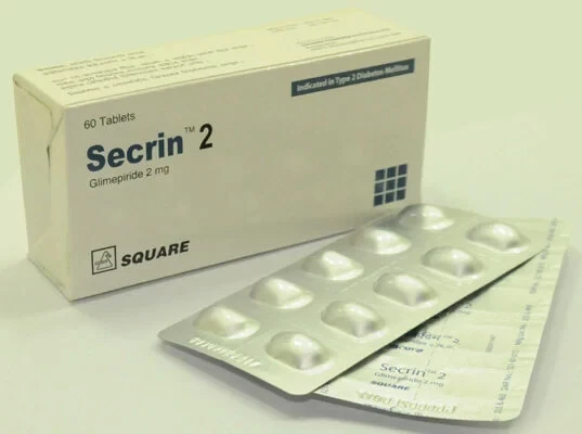 Pack Image: Secrin 2 mg Tablet (6 x 10)