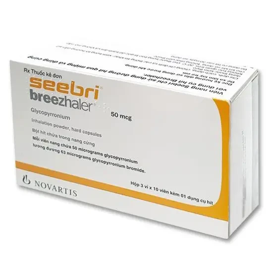 Pack Image: Seebri 50 mcg Inhalation Capsule (3 x 10)