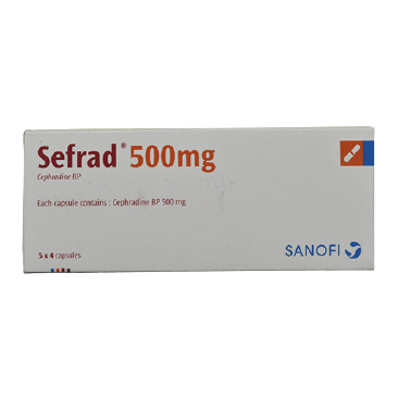 Pack Image: Sefrad 500 mg Capsule (5 x 4)
