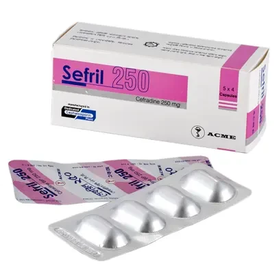 Pack Image: Sefril 250 mg Capsule (5 x 4)