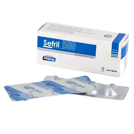 Pack Image: Sefril 500 mg Capsule (5 x 4)
