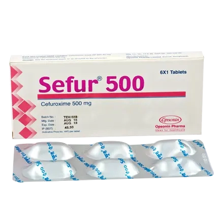 Pack Image: Sefur 500 mg Tablet (1 x 7)