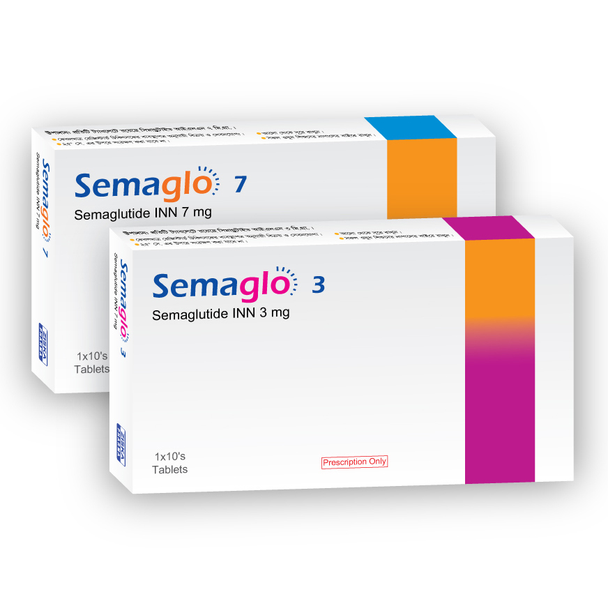 Pack Image: Semaglo 3 mg Tablet (1 x 10)